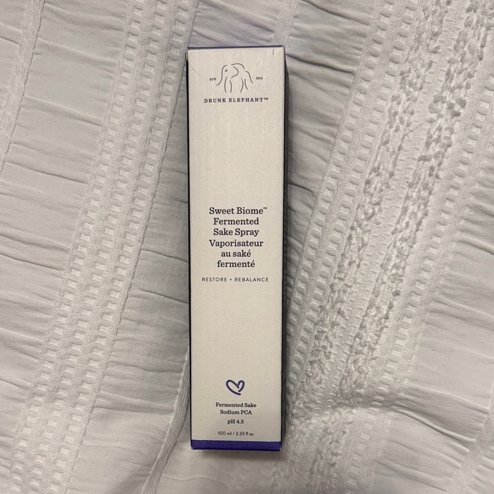 Drunk Elephant Sweet Biome Sake Spray with Purple Accents